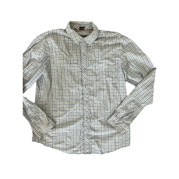 Simms Other - Simms Fishing Shirt Plaid Brrr Nylon Long Sleeve Flannel Mens Med Performance